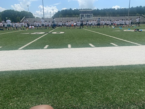football game from sideline