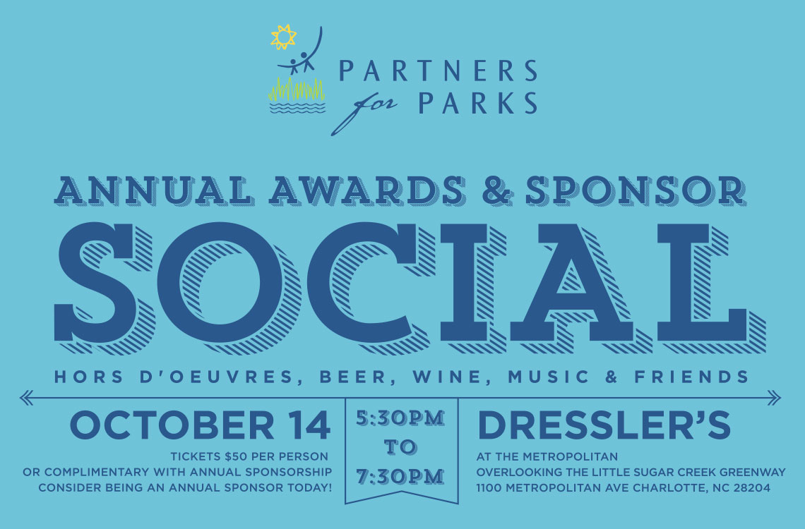 Graphic for Partners for Parks Annual Award & Sponsor Social
