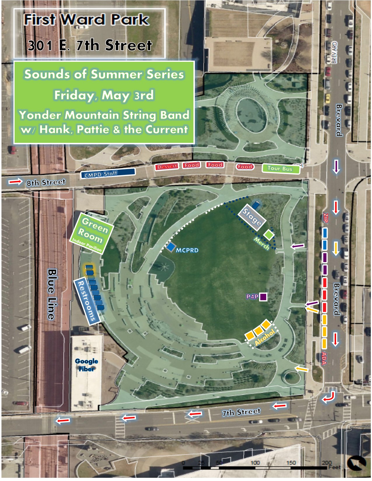 map of First Ward Park